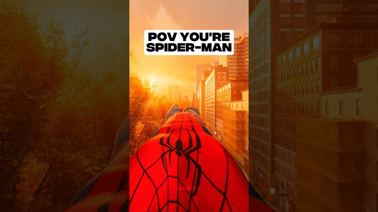 POV You're Spider-Man.👀 #gaming #marvel #spiderman #trending #shorts #gamingshorts #videogames #pov