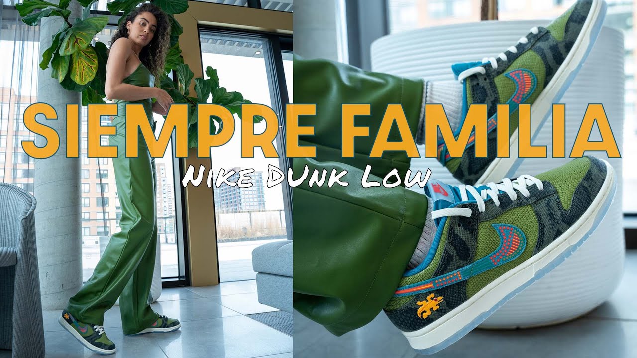 BOLD AND COLORFUL!  Nike Dunk Low Siempre Familia Review and How to Style
