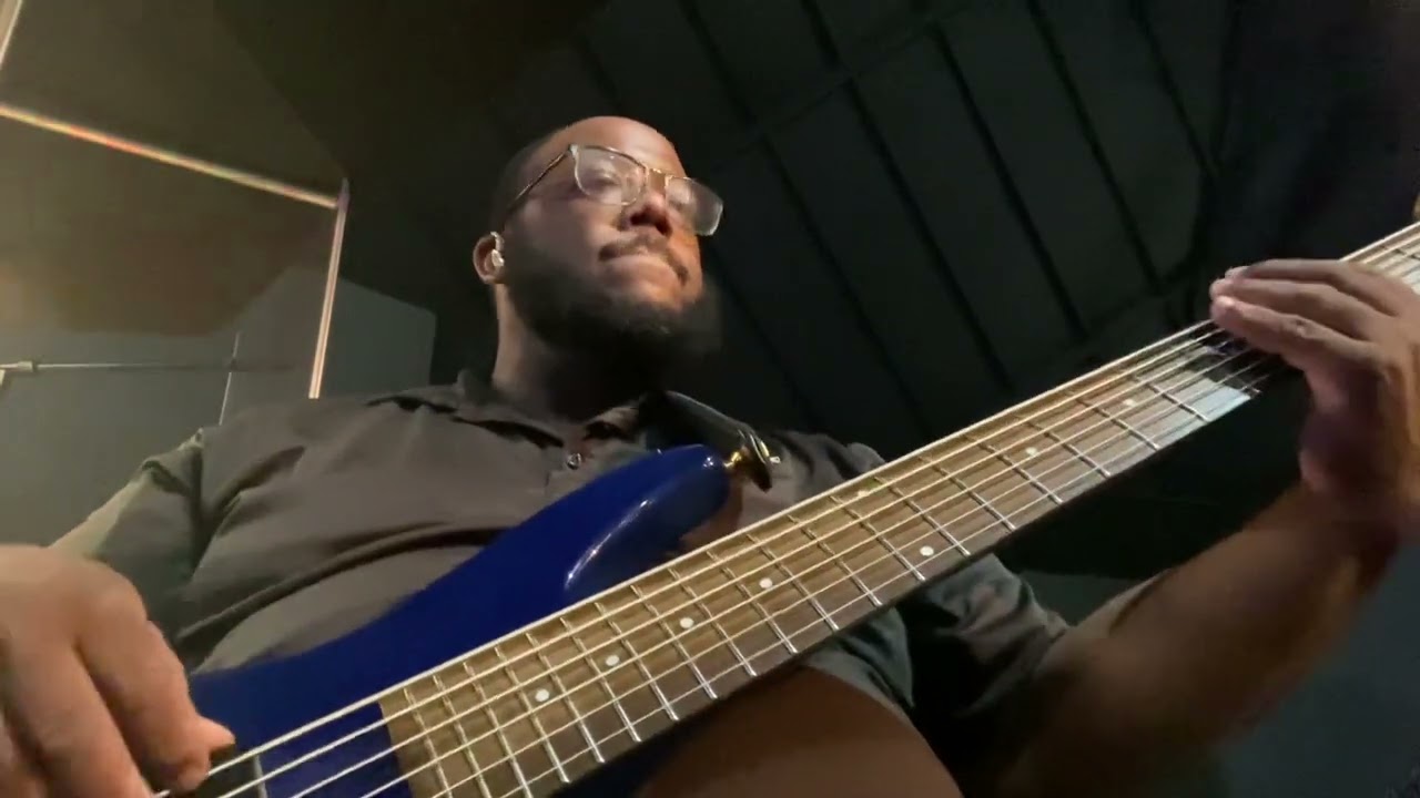 Brice 6 String bass with Excel Church choir rehearsal