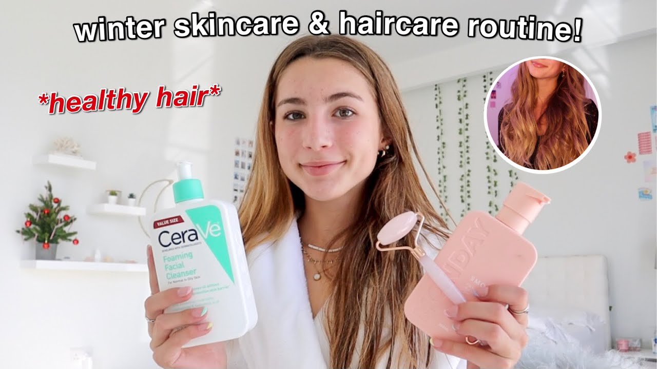 winter skincare & haircare routine 2021 (tips for long healthy hair)