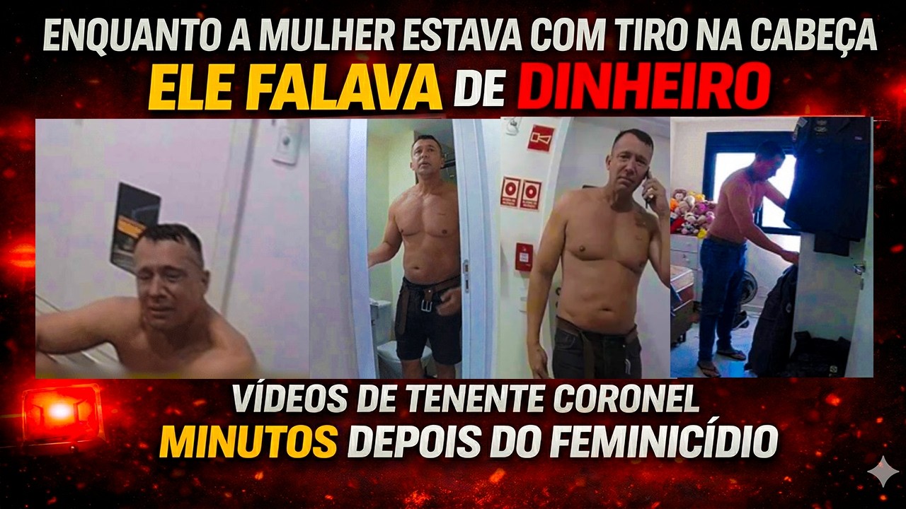 C&Acirc;MERAS CORPORAIS FLAGRAM TENENTE-CORONEL FALANDO DE DINHEIRO ENQUANTO A MULHER AGONIZAVA