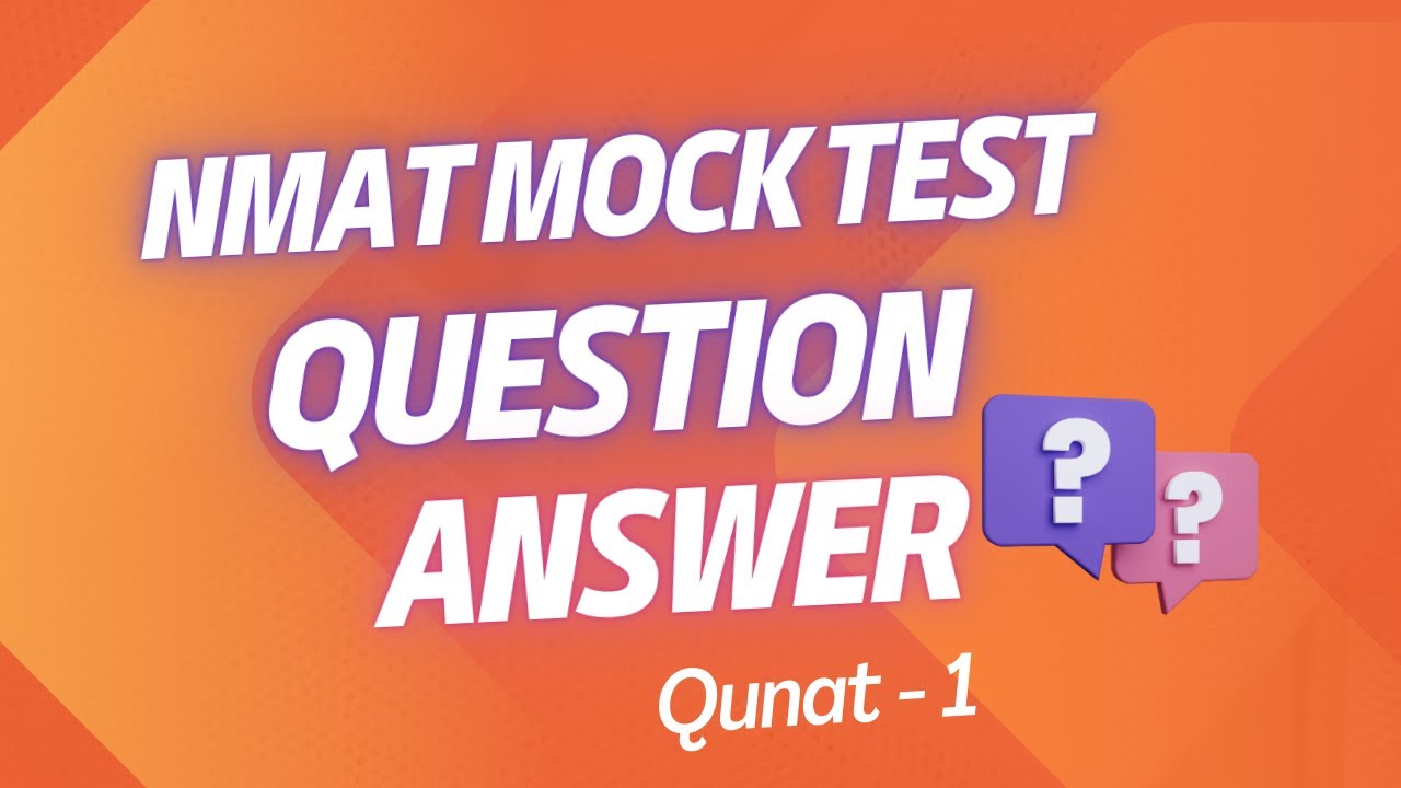 NMAT Mock Test 2025 | NMAT Question of the Day | Quantitative Aptitude Q1 #NMATMockTest #NMATQuant