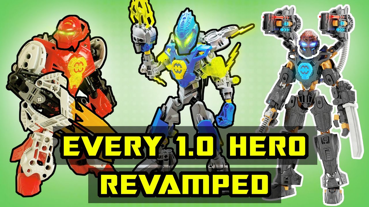 Every LEGO Hero Factory 1.0 HERO Built Better