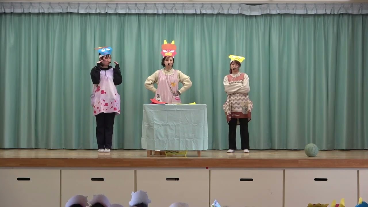 ともべ幼稚園　節分祝会　あなたは何鬼？