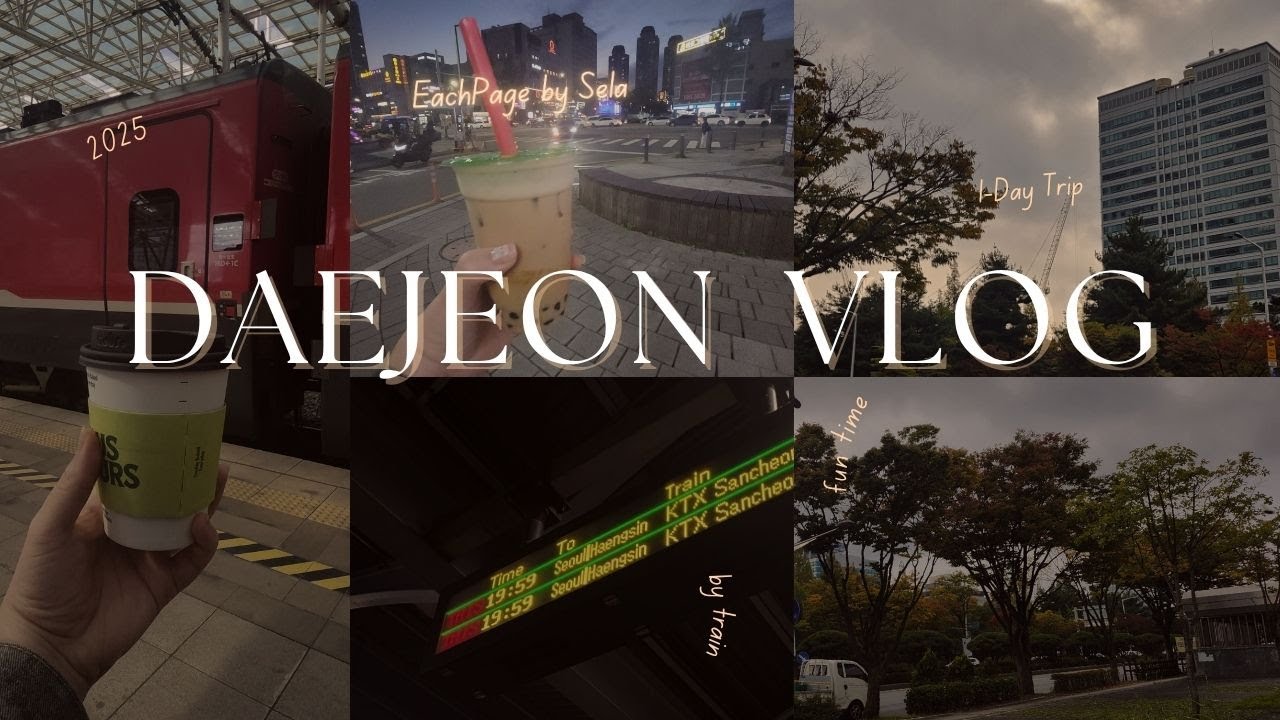 vLog Daejeon | 1 Day-Trip From Seoul | Not Just Bread | Arcade Time | Travel Life