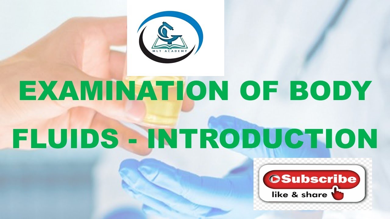 | EXAMINATION OF BODY FLUIDS - GENERAL INTRODUCTION | FOR MLT STUDENTS|
