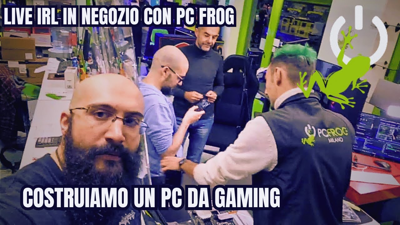 COSTRUIAMO UN PC DA GAMING ! Assemblaggio Selvaggio con PC FROG in Negozio