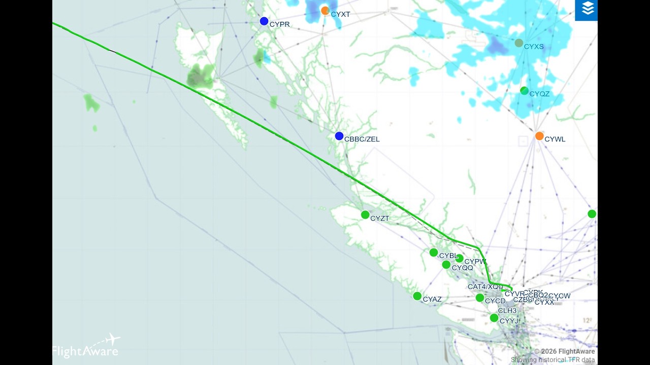 [ATC] CRK080 landing at YVR