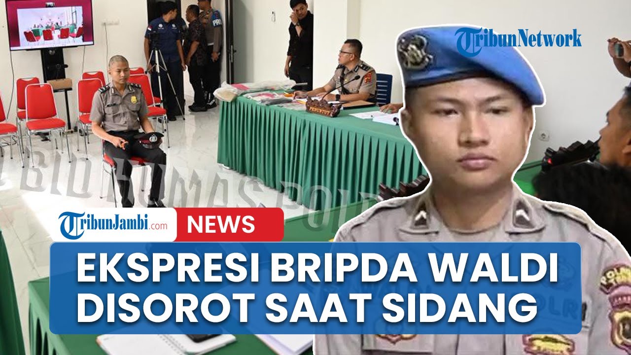 Ekspresi Bripda Waldi Disorot Saat Dipecat dari Polri, Pelaku Bunuh Dosen di Bungo