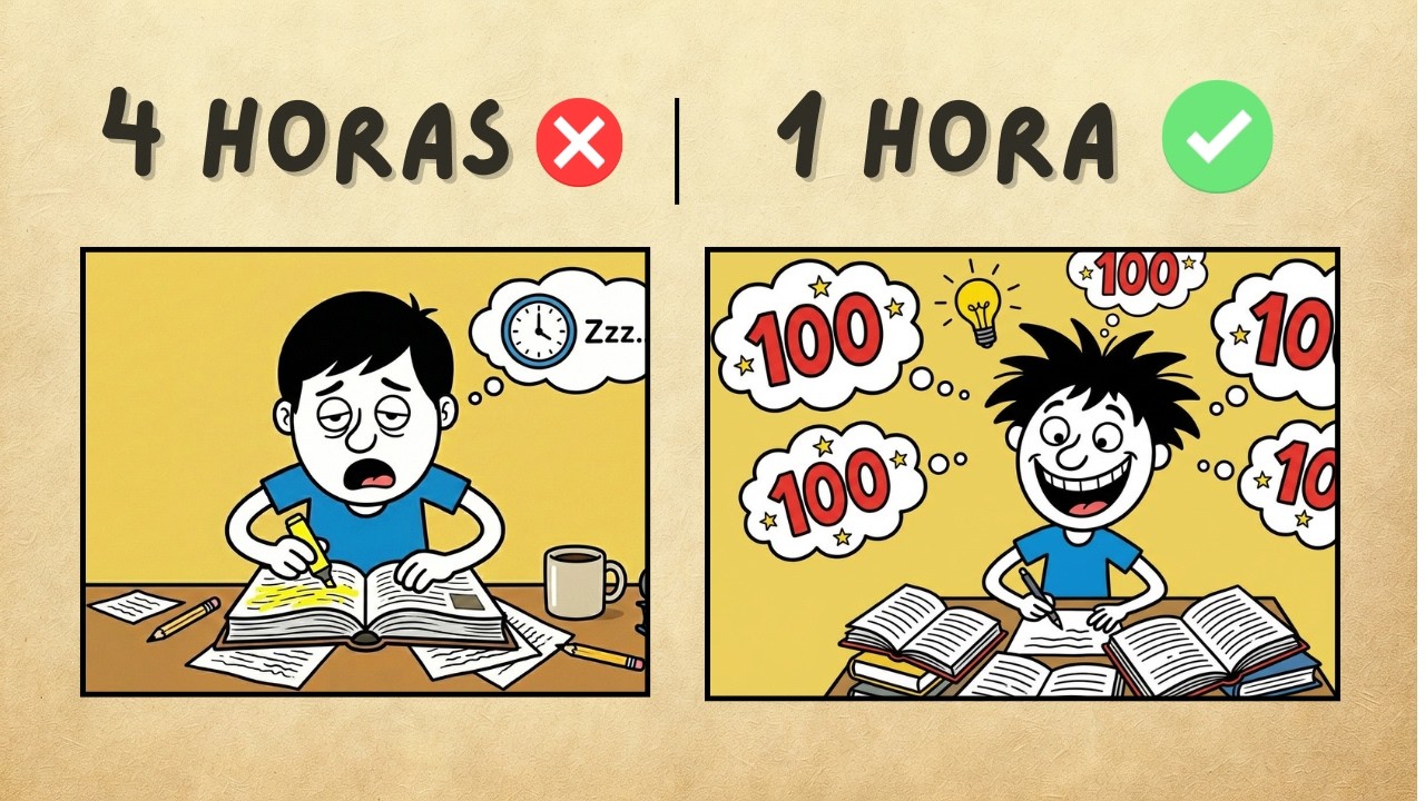 3 MINUTOS para te ensinar a estudar MENOS e ainda tirar as MELHORES notas