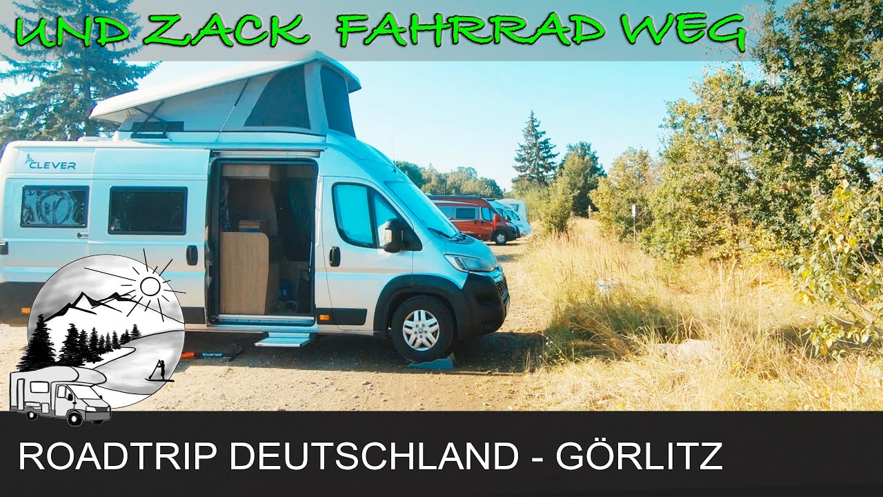Kastenwagen Roadtrip - Görlitz, Berzdorfer See und Fahrrad ist weg