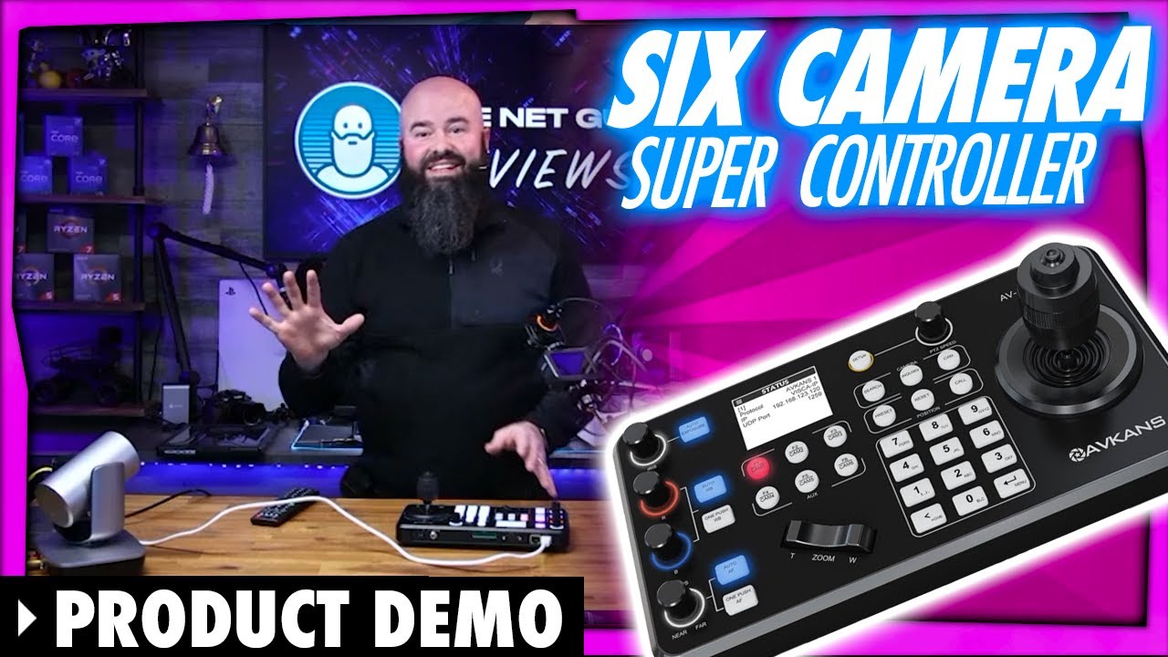Avkans Super Controller handles up to six PTZ cameras!