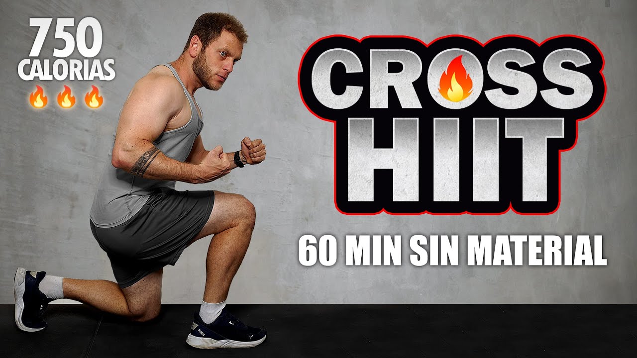 CROSS HIIT en Casa 💥 Rutina 60 Minutos SIN MATERIAL (Full Body ▶ Cuerpo Completo)