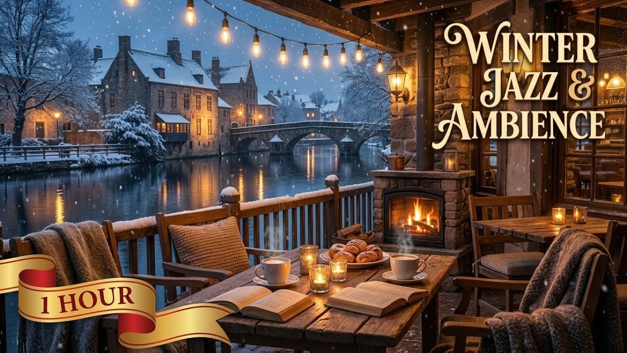 Winter Jazz & Ambience ❄️ The Most Peaceful 1 Hour Winter Escape
