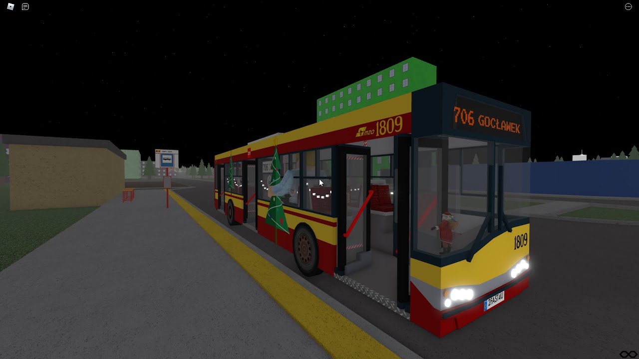 ROBLOX - Pożegnanie VWT: Solaris Urbino 12 III #1809 (Autobus świąteczny) Linia 706