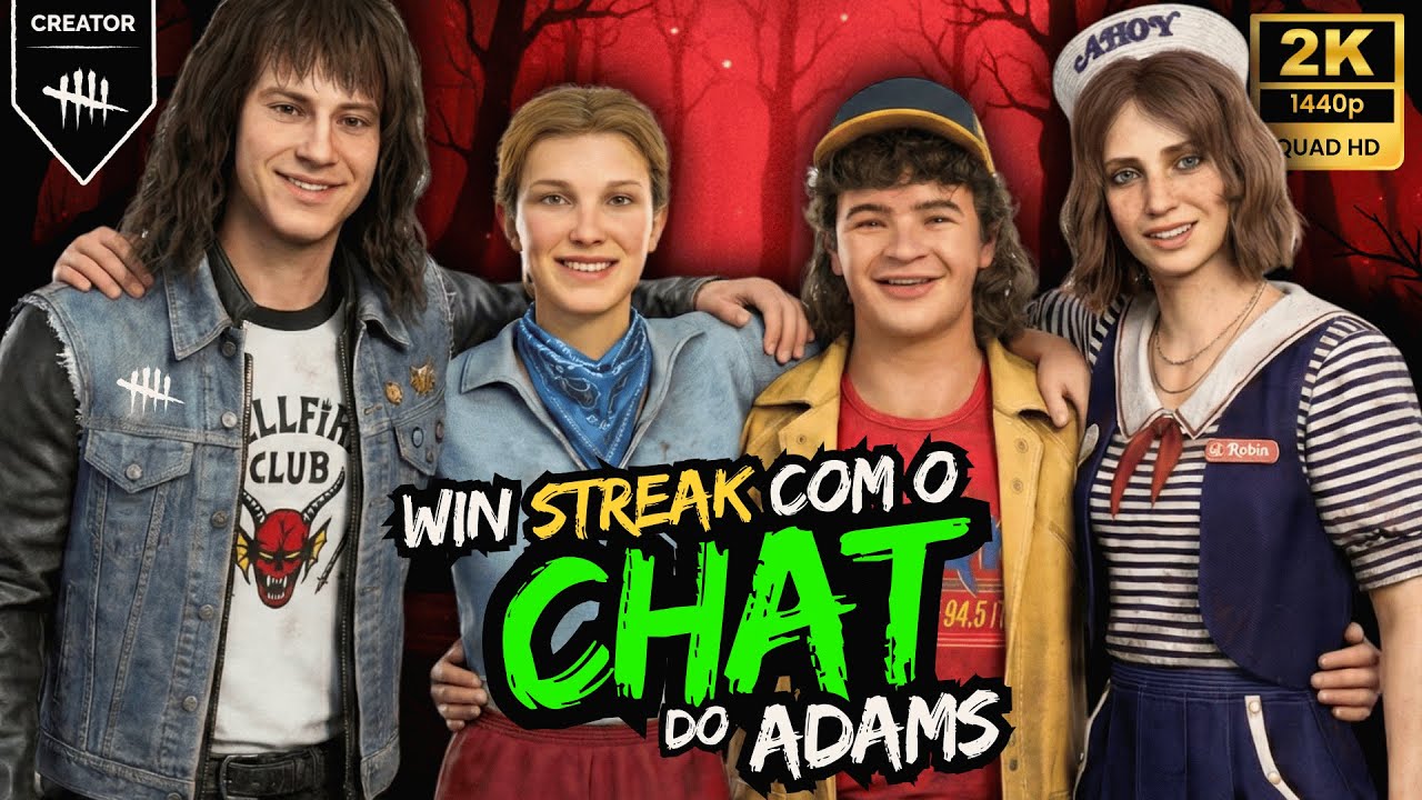 🔴LIVE ESPECIAL | WIN STREAK com o CHAT do ADAMS | Dead by Daylight #dbdcreator