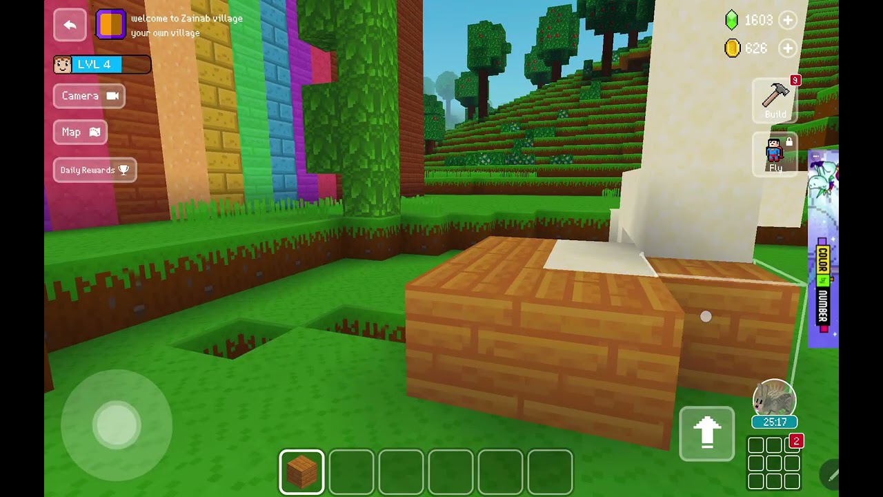 Jumping from the tallest tower of Minecraft . Construction of tower.#games #minecraft 