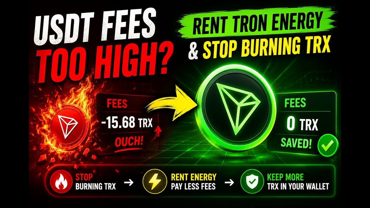 🔥 USDT Fees Too High?  How to Rent TRON Energy & Stop Burning TRX