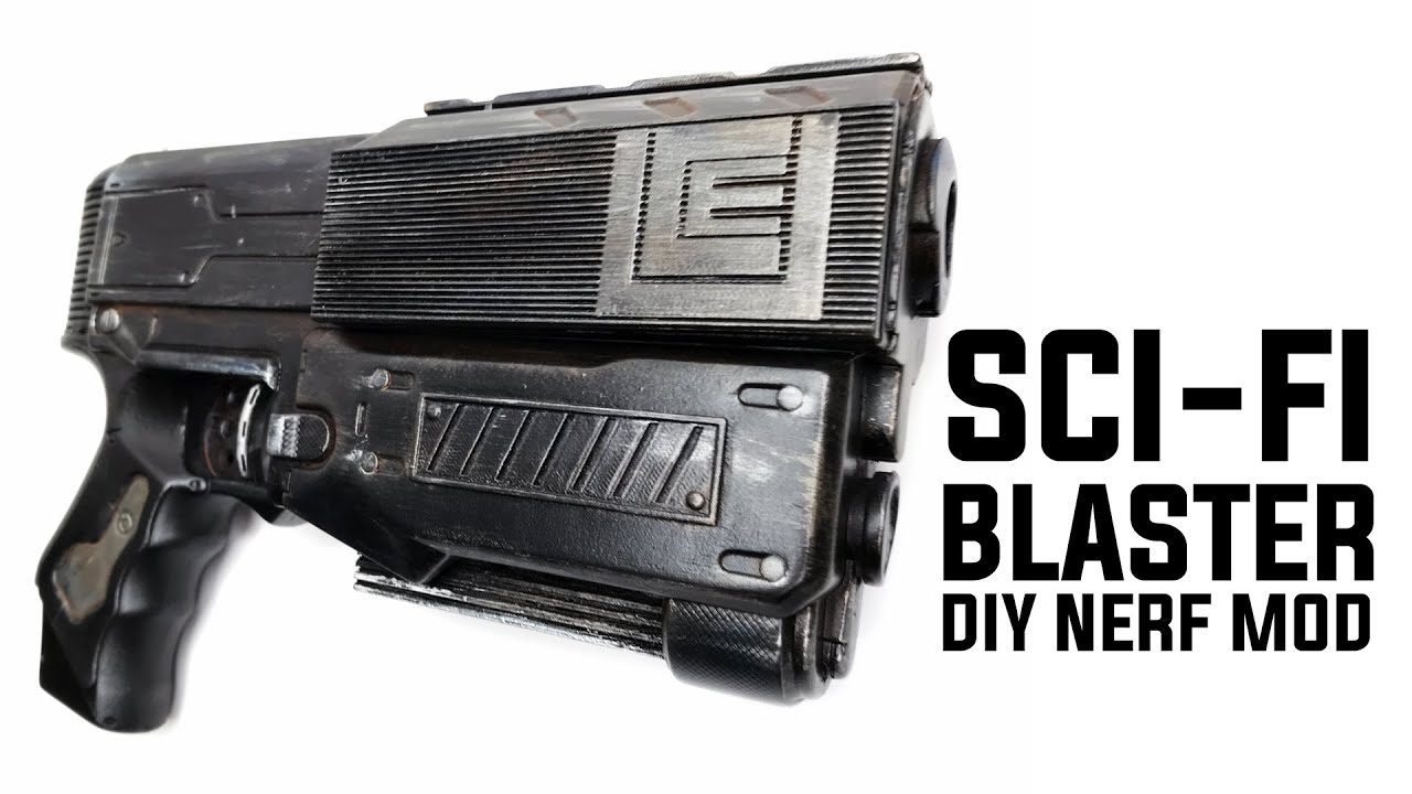 NERF GUN MOD: DIY SCI-FI BLASTER FILM PROP