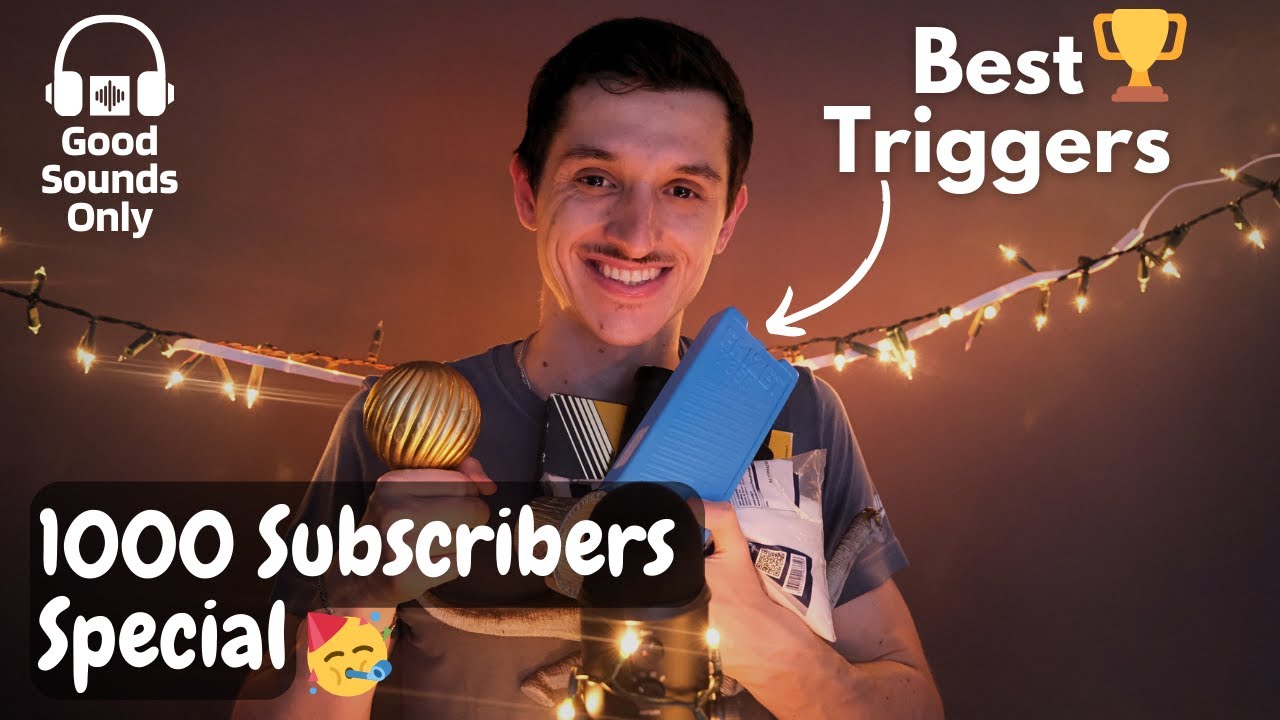ASMR Fan Favourite Triggers (1K subs special 🎉)