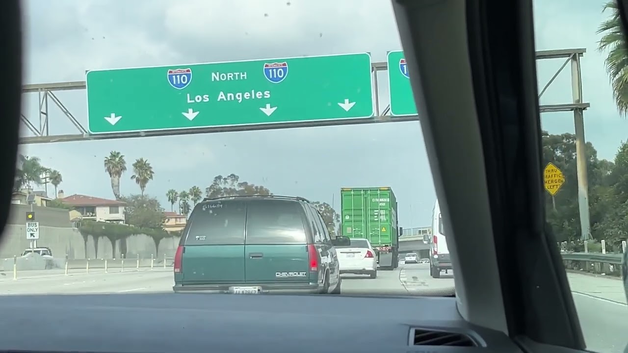 I-110 NB Exit 8 to Exit 16 (California)