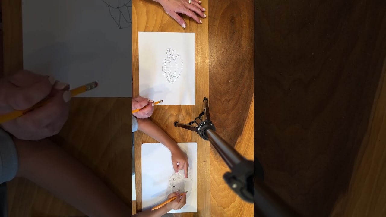 Troy and Mom simply draw an axolotl 