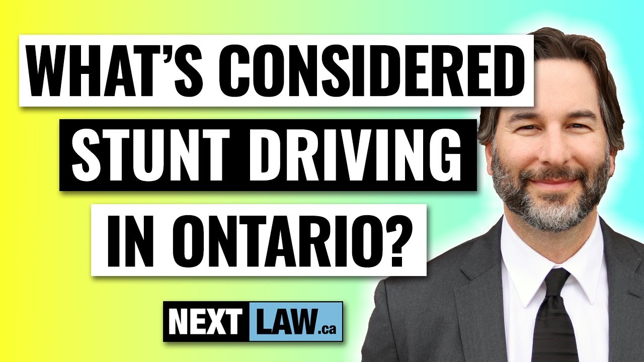 What is considered Stunt Driving in Ontario under the Highway Traffic Act, Section 172?