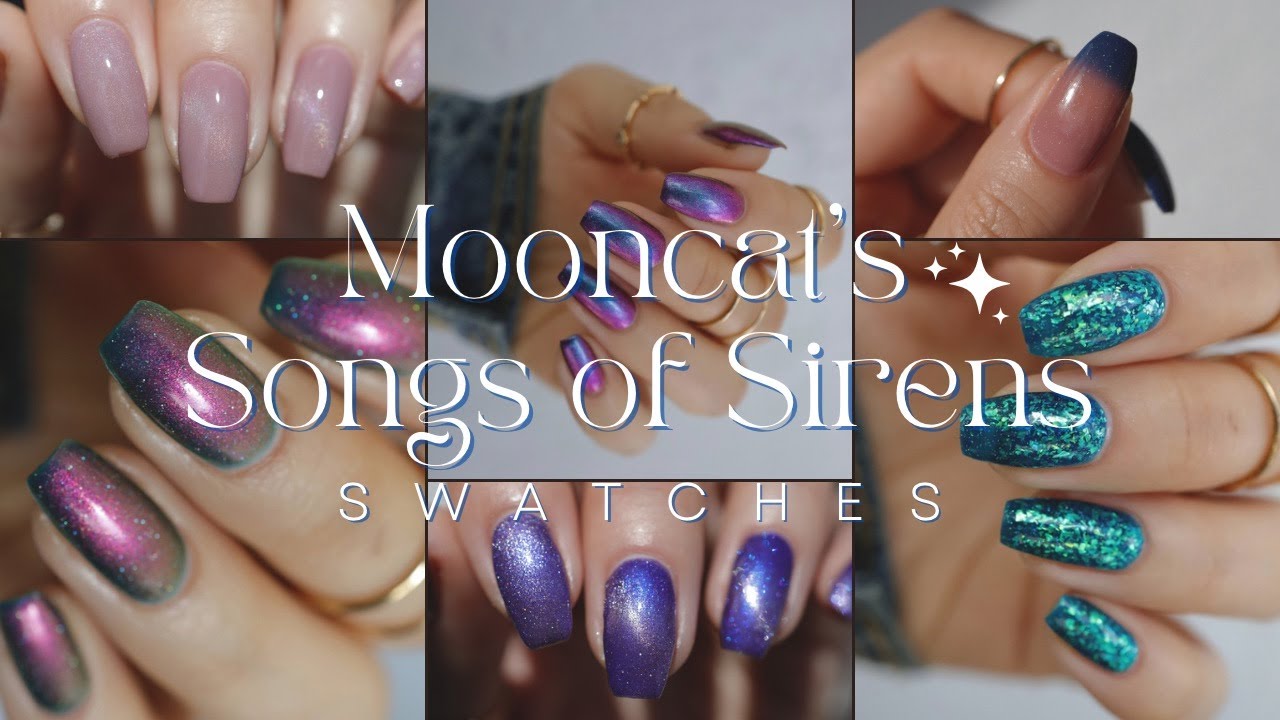 Mooncat Songs of Sirens🧜🏼‍♀️🌙🐈‍⬛Quick Swatch & Review | April 2024