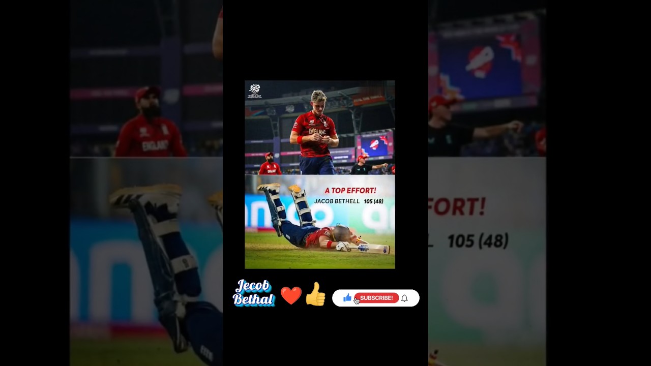 Well Played Jacob Bethel 105 (48) vs India T20 World Cup #t20worldcup2026 #jacobbethell #shortsfeed