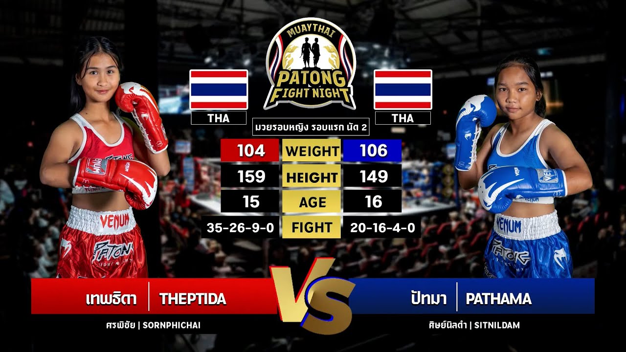 Thepthida Sornpichai VS Patama Sitnildam Patong Fight Night 30-10-2025
