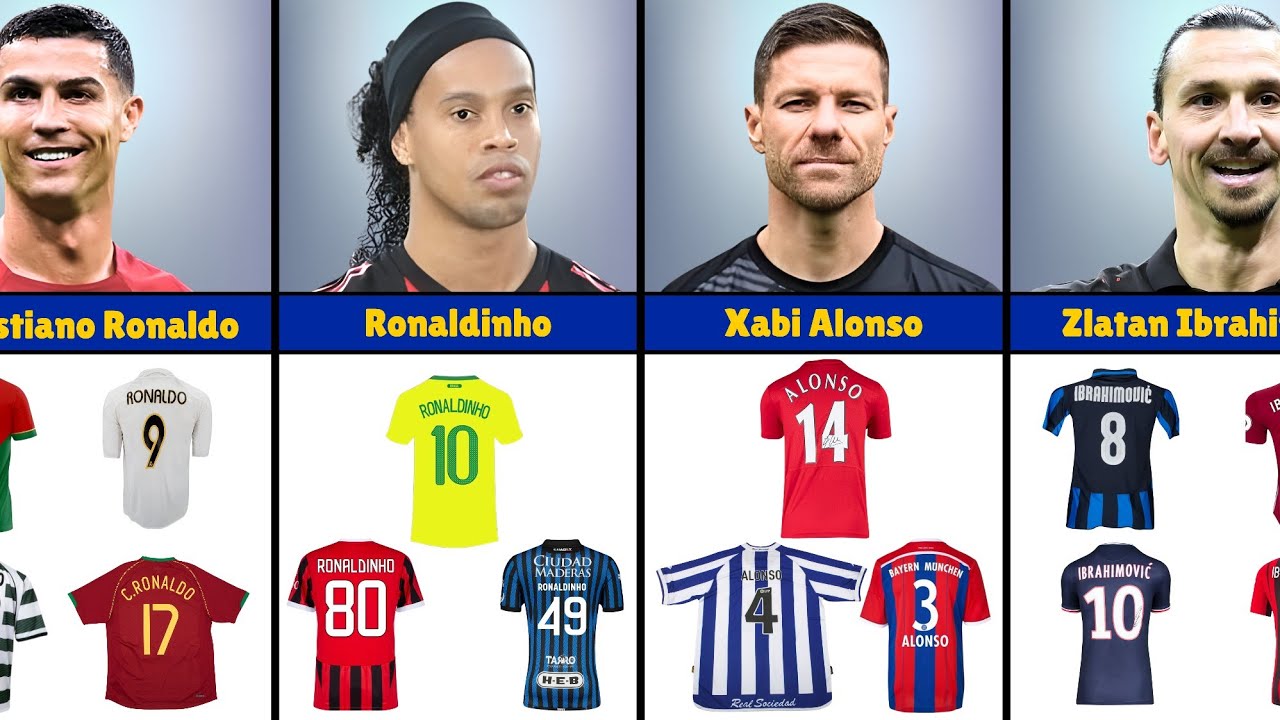 List Of Legendary Footballer's Jersey Numbers