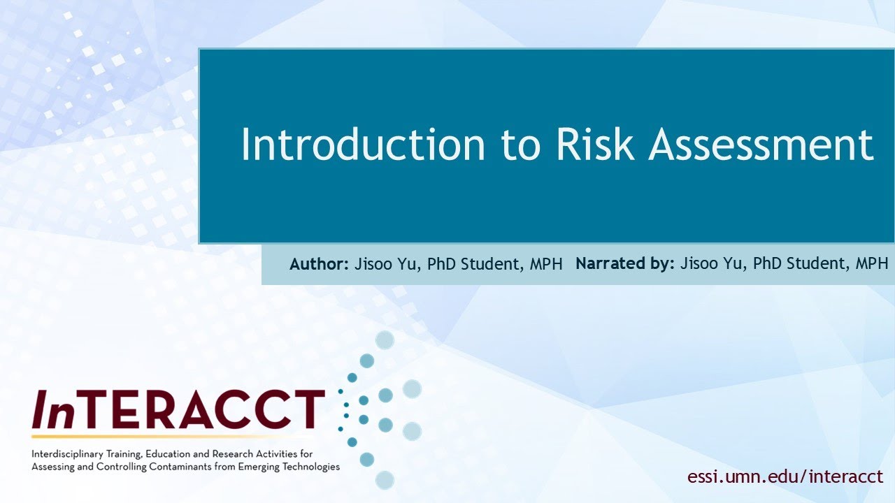 Introduction to Risk Assessment Part 5: What is Risk Characterization
