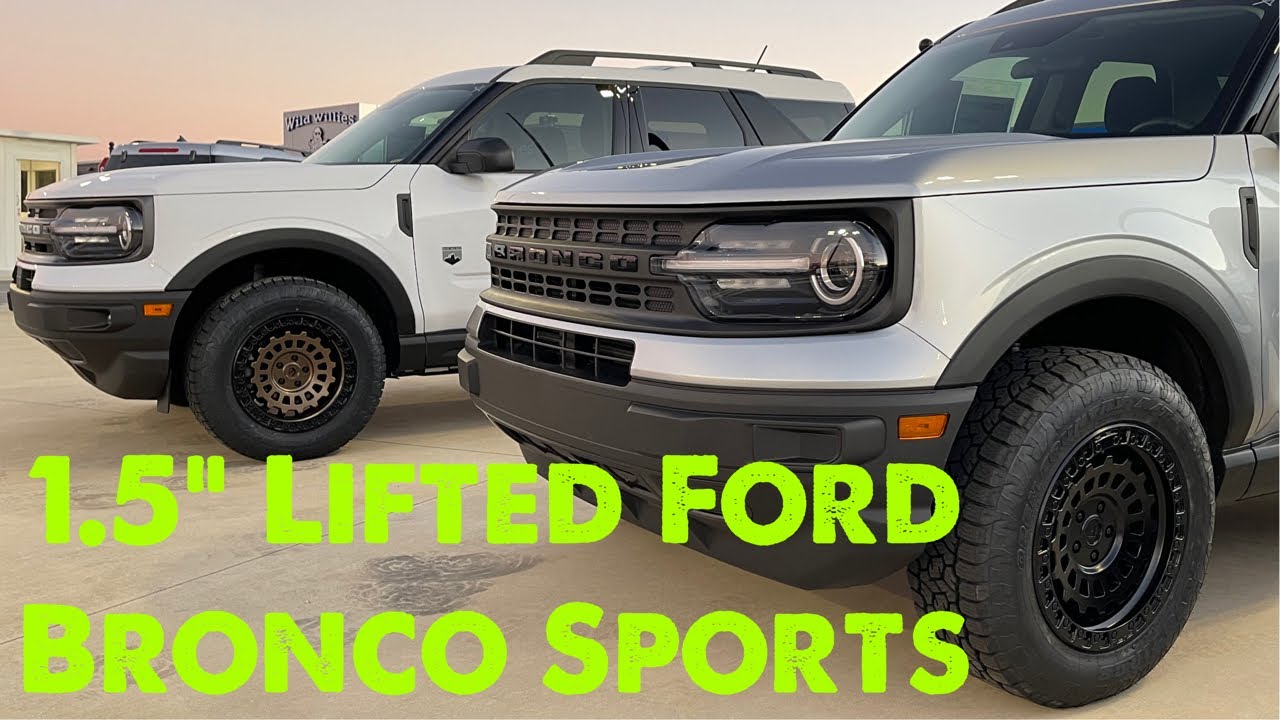 2x Ford BRONCO Sport 1.5&rdquo; Lifted Covert Edition Review 2021