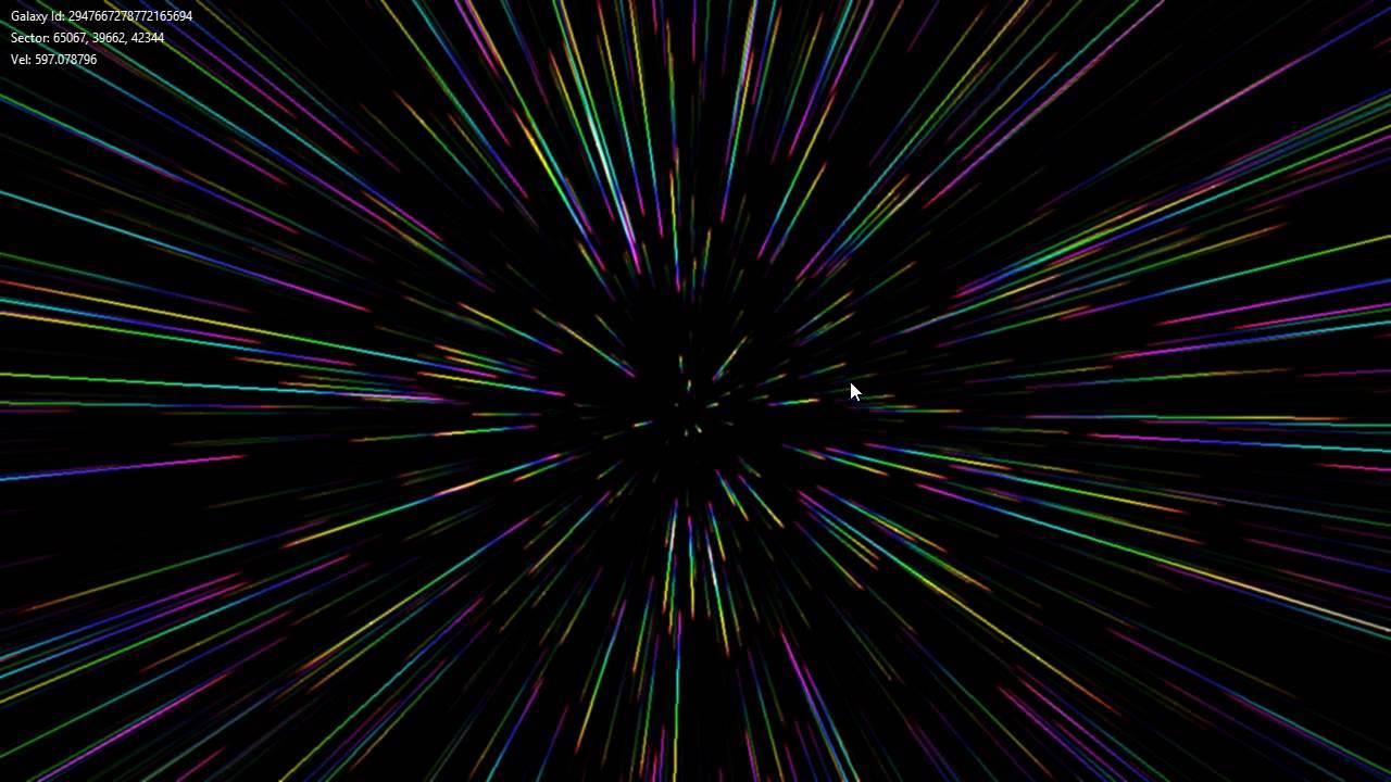 Procedural Galaxy - Warp speed!