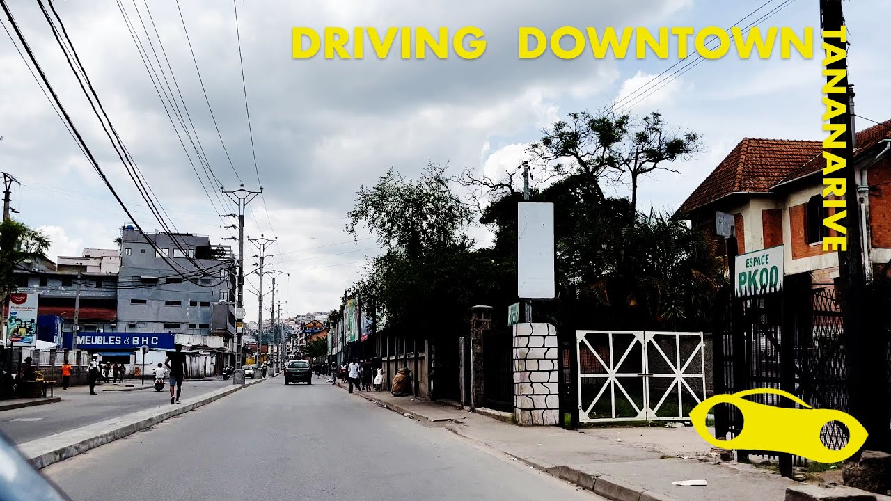 DRIVING DOWNTOWN TANANARIVE  🇲🇬 4K⁶⁰ - MADAGASCAR 2024