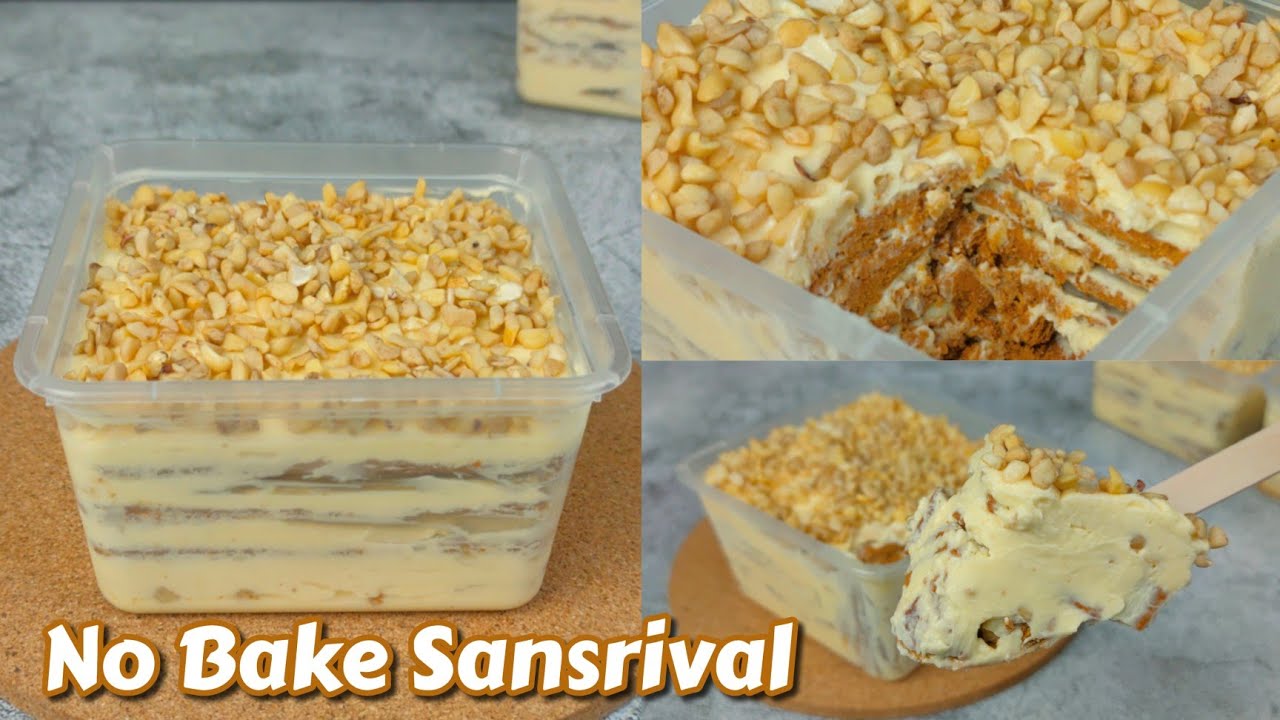 4 Ingredient Sansrival Recipe | No Bake Sansrival | No Eggs! No Cooking! | Craevings
