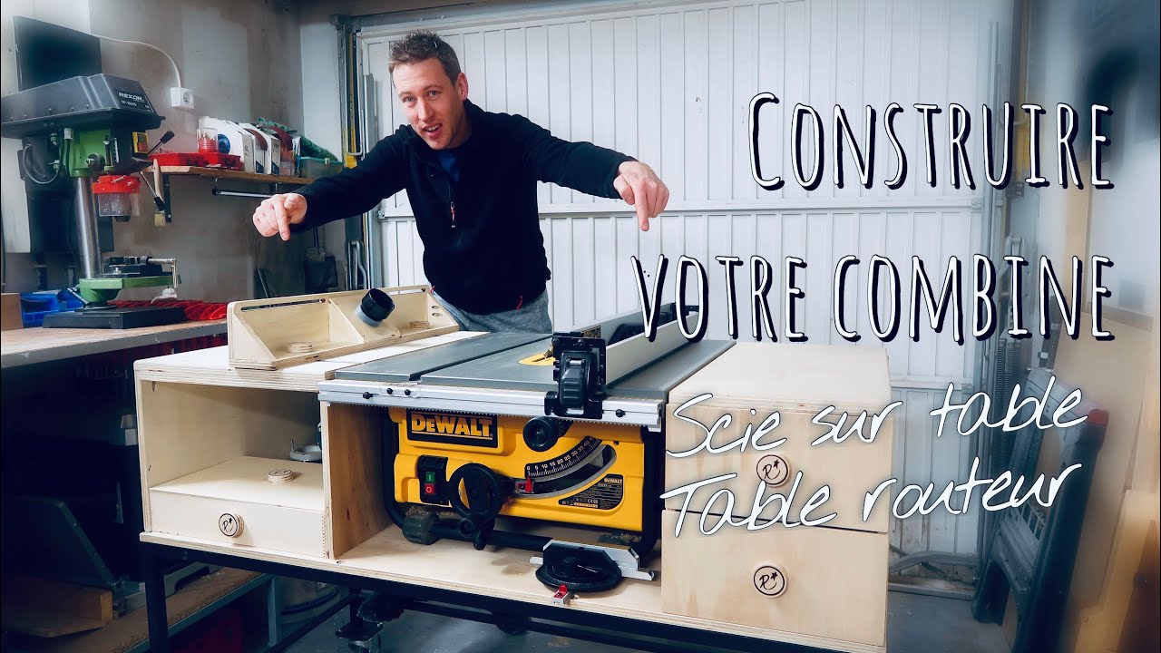 Comment fabriquer un ensemble scie sur table/routeur. Mon &eacute;tablie mobile et polyvalent !