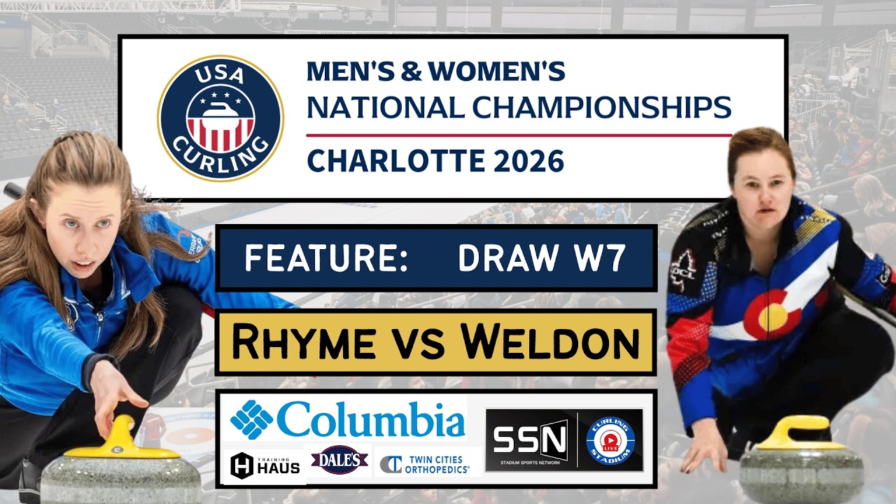 FEATURE: Kim Rhyme vs. BriAnna Weldon - Draw W7 - USA Curling National Championships [C]