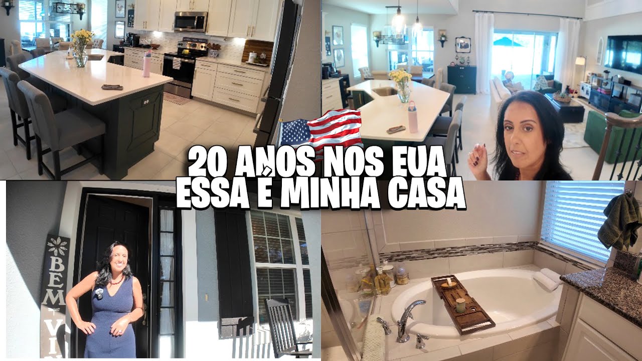 TOUR COMPLETO PELA MINHA CASA NOS EUA 🇺🇸  25 ANOS DE HISTÓRIA E CONQUISTAS🏡✨
