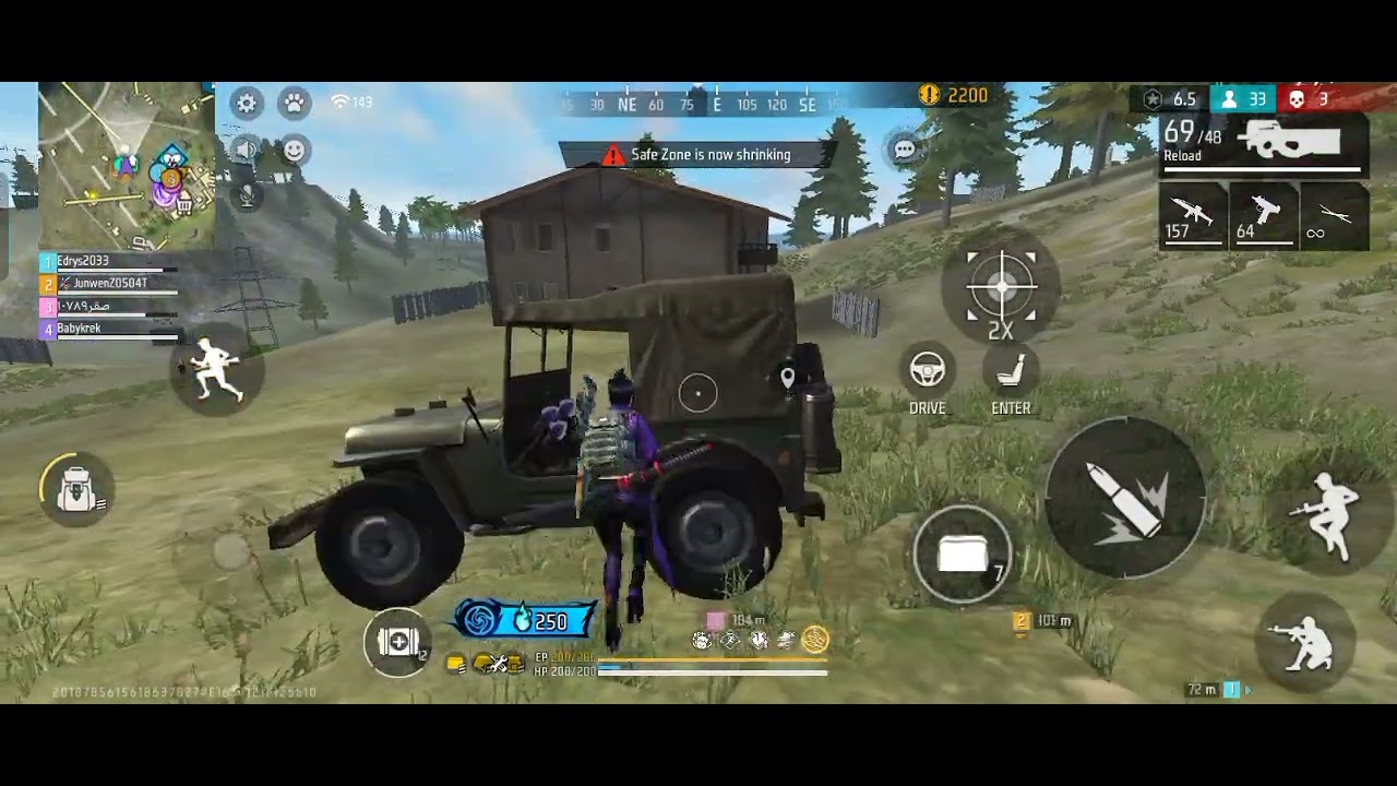 I woke up in 2AM just to push rank (free fire 🔥😱) 👿