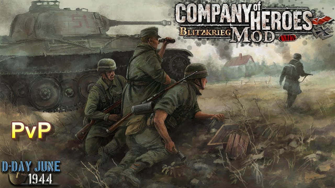 CoH Blitzkrieg Mod PvP _ Pro 3vs3 Gameplay