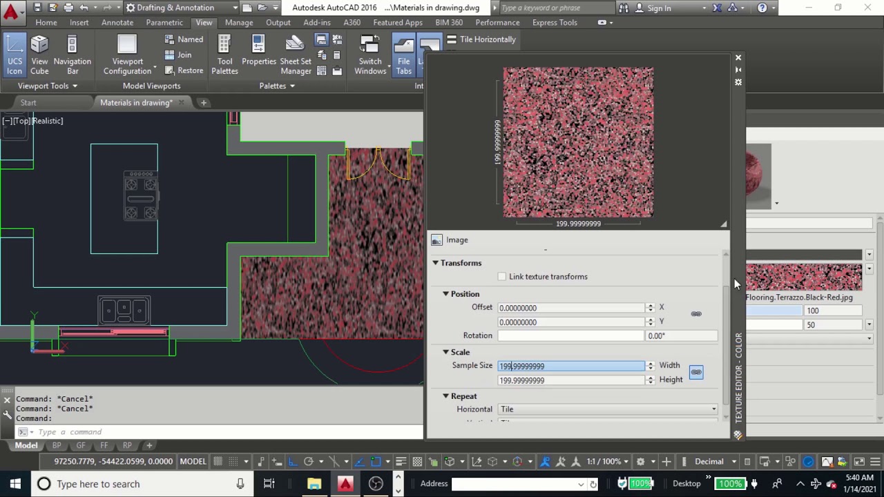 Adding materials to 2D drawing in AutoCAD-No Photoshop required