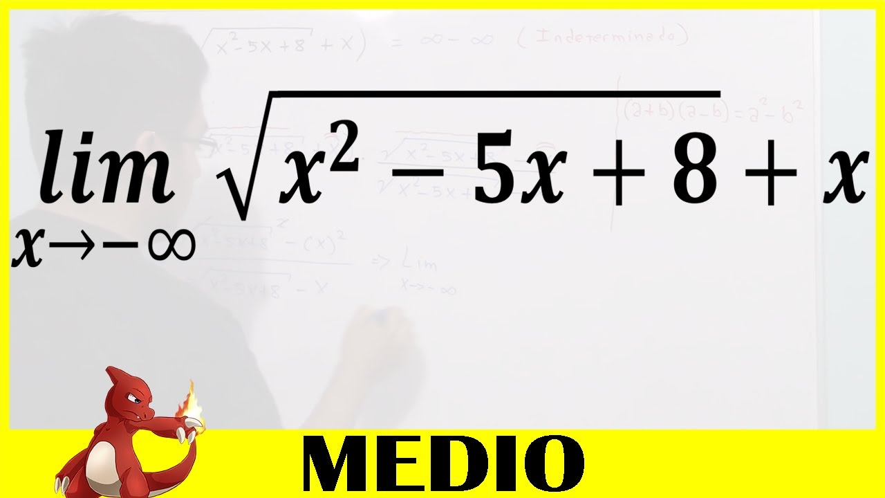 Límites al Infinito Negativo - Ej.5 (Raíz Cuadrada en Infinito menos Infinito)