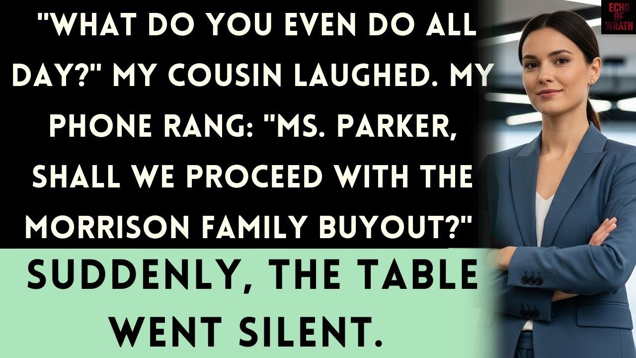 At Family Dinner, They Called Me A Nobody—Then My Assistant Called About Their Merger