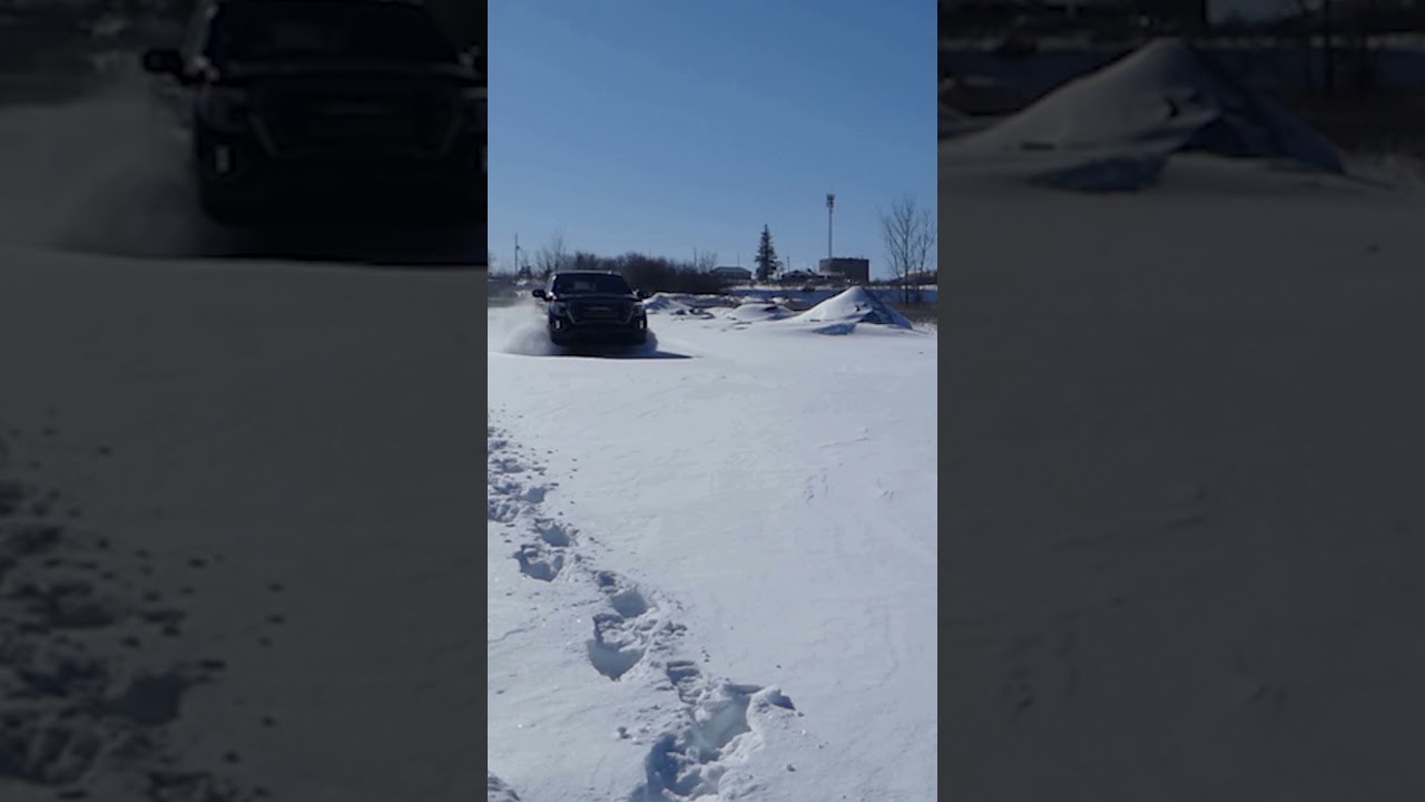 IN The SNOW GMC Sierra AT4 Off-roading #shorts