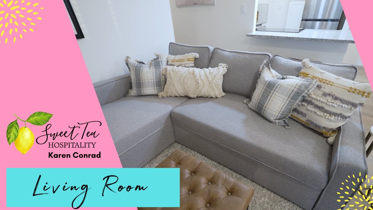 Staging My Airbnb Living Room | Easy Interior Design Tips