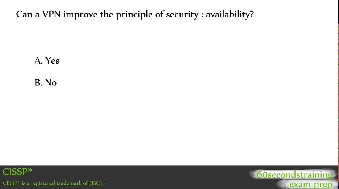 CISSP - VPN and availability