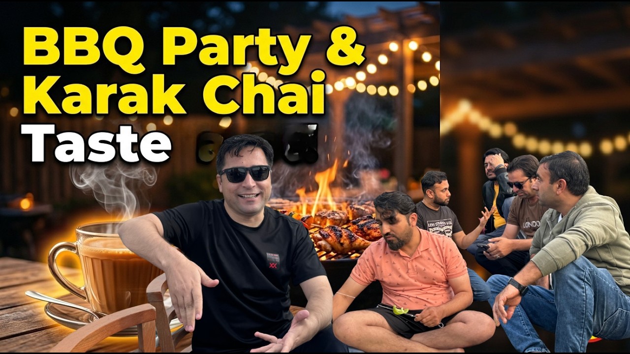 BBQ Night Vlog 🍖🔥 Friends, Grill & Karak Chai | Best Party Ever| Shams World Travel