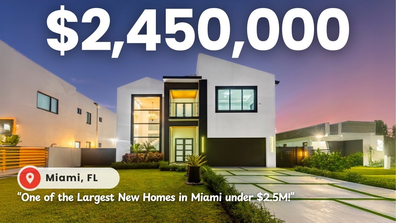 Luxurious BRAND NEW MODERN MANSION in Miami for only $2,450,000!!