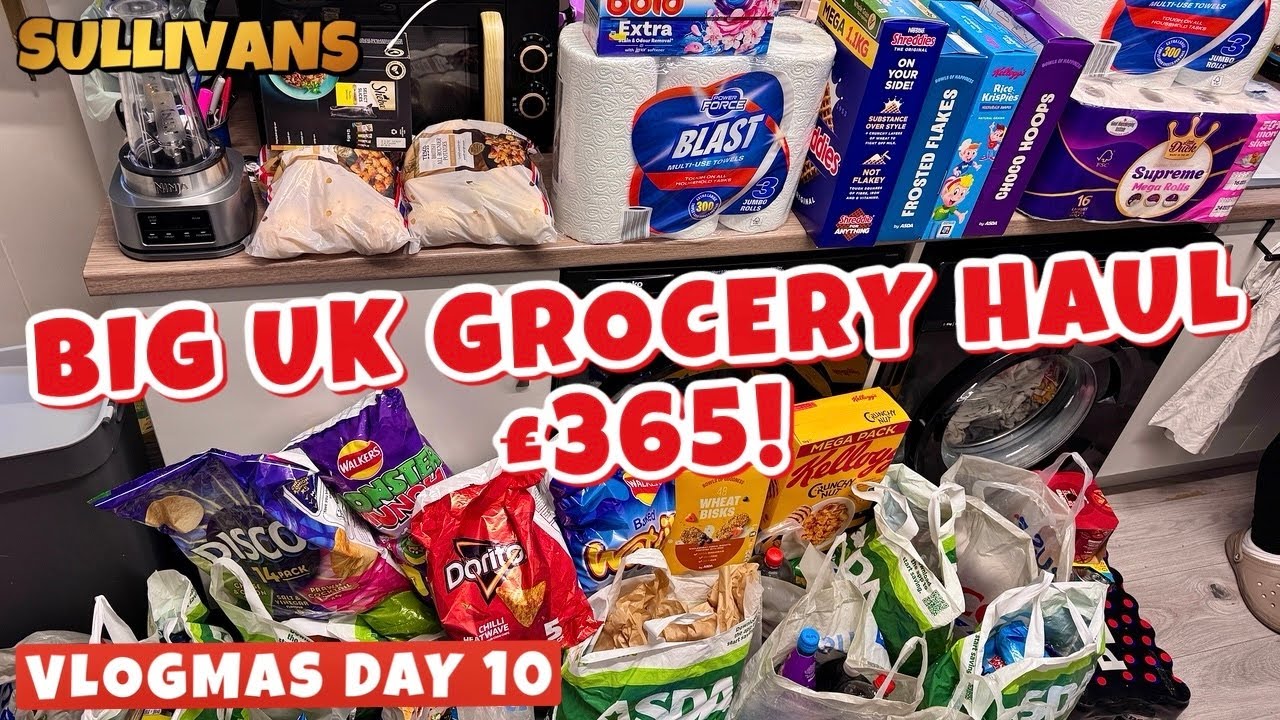 ** BIG UK Grocery Haul! (&pound;365) ** | Shop With Me + PRICES | VLOGMAS Day 10